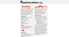 Desktop Screenshot of papirhandelen.no